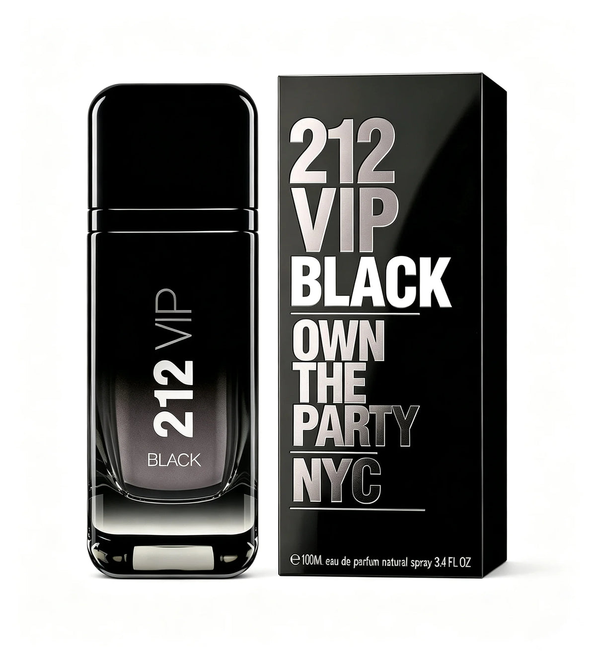 Perfume 212 VIP Black EDP Masculino (100 ml) – Fragrância Oriental Picante | Alta Fixação para Festas e Eventos Noturnos